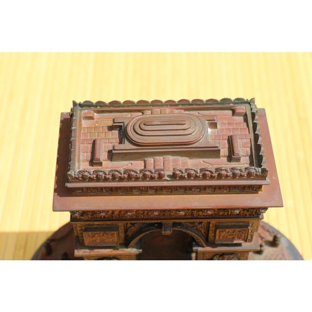 Mid-19th Century Grand Tour Bronze Statue of the Arc De Triomph For Sale - Image 10 of 12