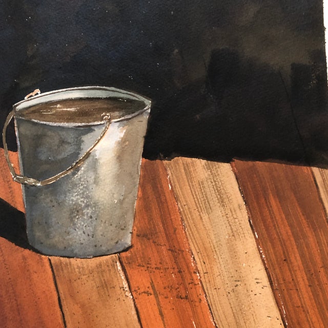 Original painting on heavy paper unsigned image size is 11 x 14 unframed