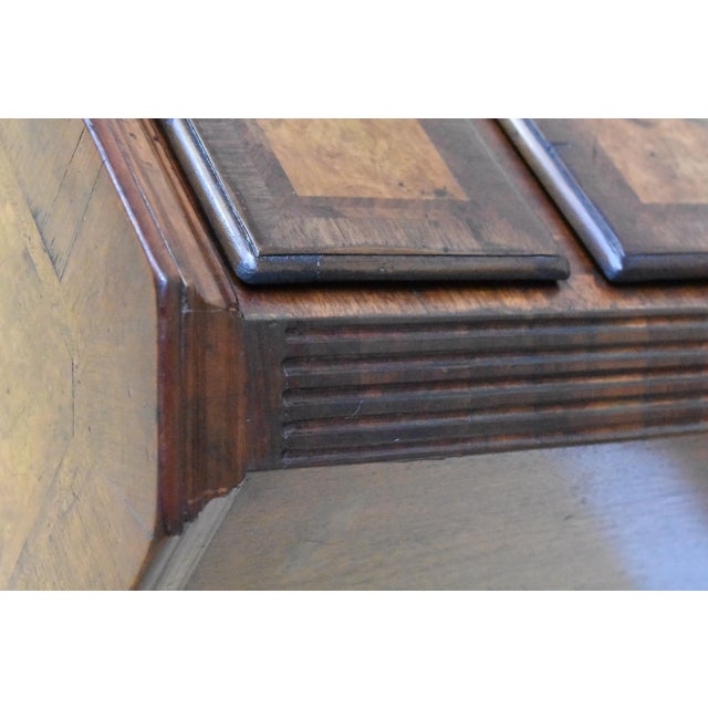 19th Century George III English Burr Walnut Chest of Drawers For Sale - Image 10 of 14