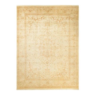 Mogul Collection Hand-Knotted Area Rug - Ivory 8' 0" x 10' 7" For Sale