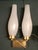 Metal Brass and Ribbed Opal Glass Wall Lamps, Italy, 1950s, Set of 2 For Sale - Image 7 of 8