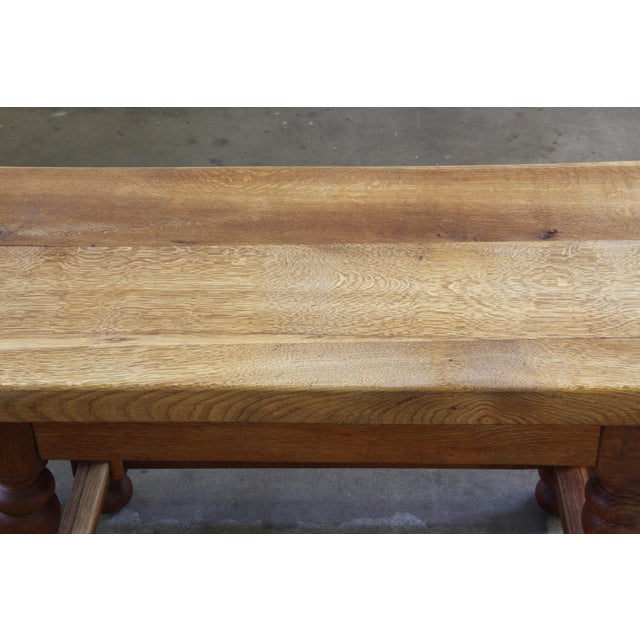 Antique Danish Baroque Coffee Table in Oak, 1890s For Sale - Image 16 of 18