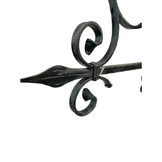 Vintage Wrought Iron Wall Bracket, 1940s For Sale - Image 7 of 13