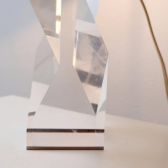 Vintage Sculptural Table Lamp, 1980 For Sale - Image 8 of 15