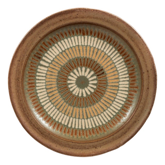 Clyde Burt Ceramic Platter For Sale