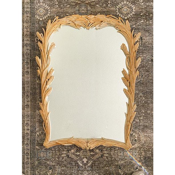 20th Century Carved Wheat Stalk Mirror by Chelini Giovannini, Made in Italy For Sale - Image 9 of 9