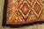 Red 1890s Antique Red Rust Geometric Julkhir Uzbekistan Knotted Wide Gallery Rug For Sale - Image 8 of 8