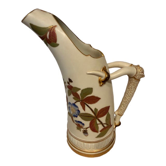 Antique Porcelain Pitcher From Royal Worcester For Sale