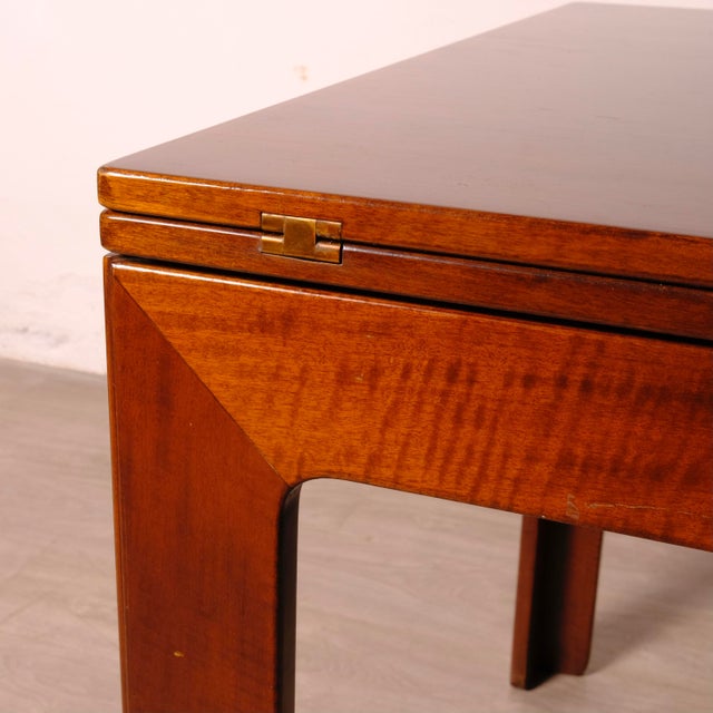 Wood Wooden Dining Table with Book-Shaped Opening, 1950s For Sale - Image 7 of 18