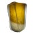 Mid 20th Century Chartreuse Ribbed Art Glass Vase For Sale