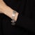 Mid-Century Modern Vintage Portuguese Bracelet Royal Coat of Arms 833 Silver 7" Mid Century Jewelry For Sale - Image 3 of 4
