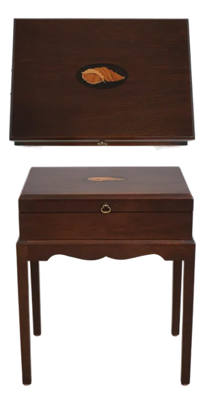 Madison Square Mahogany Inlaid Silver Lidded Box