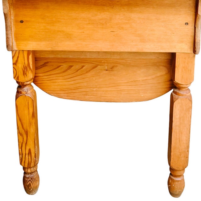 Antique American Primitive Handmade Pine Possum Belly Baker's Cabinet For Sale - Image 11 of 16