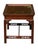 Red Mid 20th Century Mahogany Chippendale Style Butlers Coffee Table With Glass Top Serving Tray For Sale - Image 8 of 12