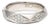 18KW Diamond(0.55) Geometric Eternity Satin Band Ring, size 7 For Sale
