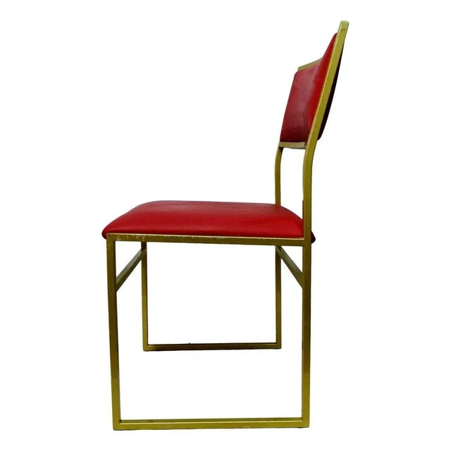 Mid-Century Modern Mid-Century Burgundy Dining Chair, 1970s For Sale - Image 3 of 6