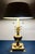 Vintage Frederick Cooper Style Hollywood Regency Brass Pineapple Table Lamp With Diffuser Shade For Sale - Image 9 of 10