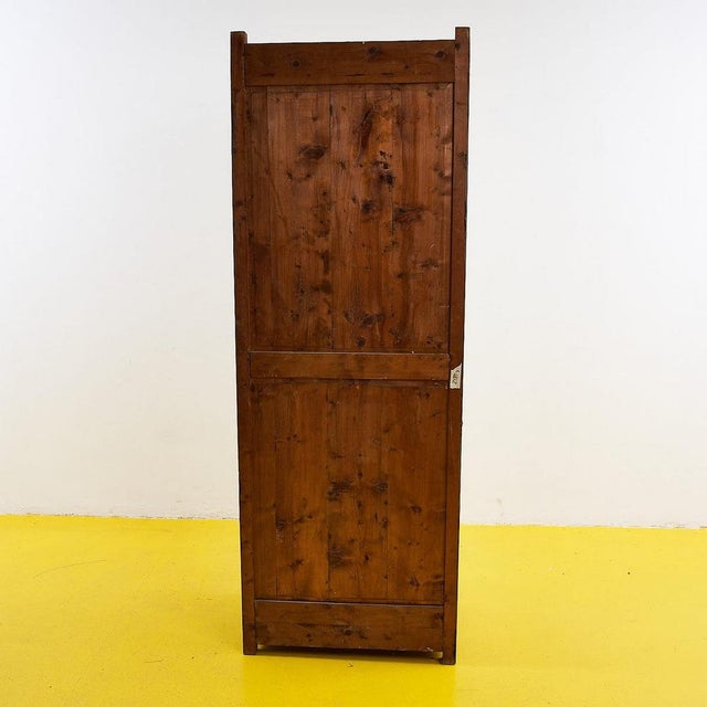 Antique Rustic Wooden Wardrobe For Sale - Image 11 of 12