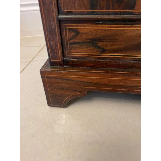 Antique Edwardian Rosewood Inlaid Side Cabinet For Sale - Image 5 of 14
