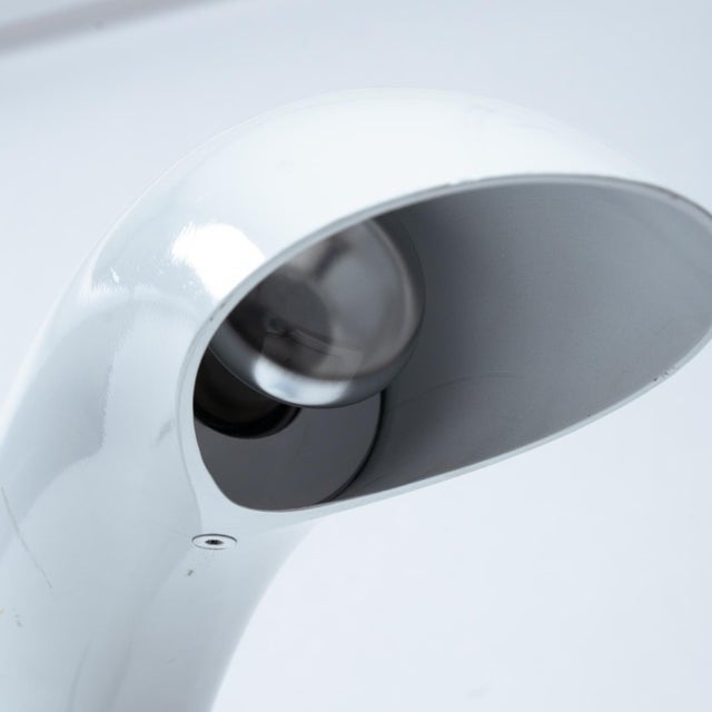 Arc Shaped White Aluminium Table Lamp by Georges Frydman, 1960s For Sale - Image 5 of 15