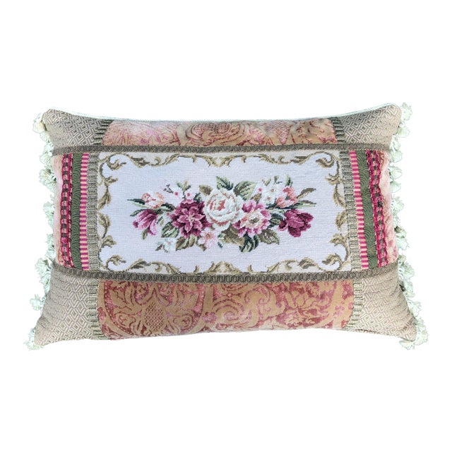 Chelsea Textile Needlepoint Accent Pillow Chairish
