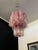 Vintage Glass Tube Chandelier with 30 Albaster Pink Glasses, 1990s For Sale - Image 15 of 18