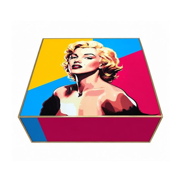 1980s Marilyn Glass Coffee Table, 1980s For Sale - Image 5 of 5