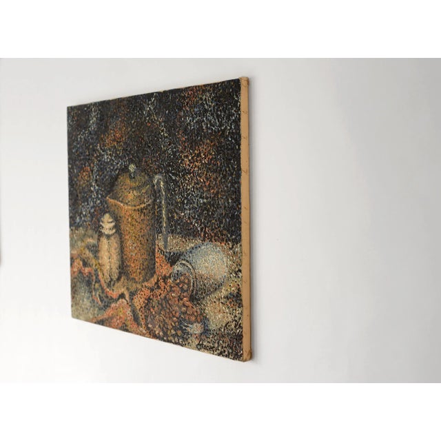 1960s Pointillist Still Life Painting For Sale - Image 4 of 12