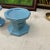 1970s Pair of 1970s Blue Frankoma Lazy Bones Ceramic Candle Holders For Sale - Image 5 of 7