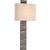 Modern Anne-Marie Barton for Visual Comfort Signature Fumar 23" Tail Sconce in Ridged Graphite with Bouclé Shade For Sale - Image 3 of 14