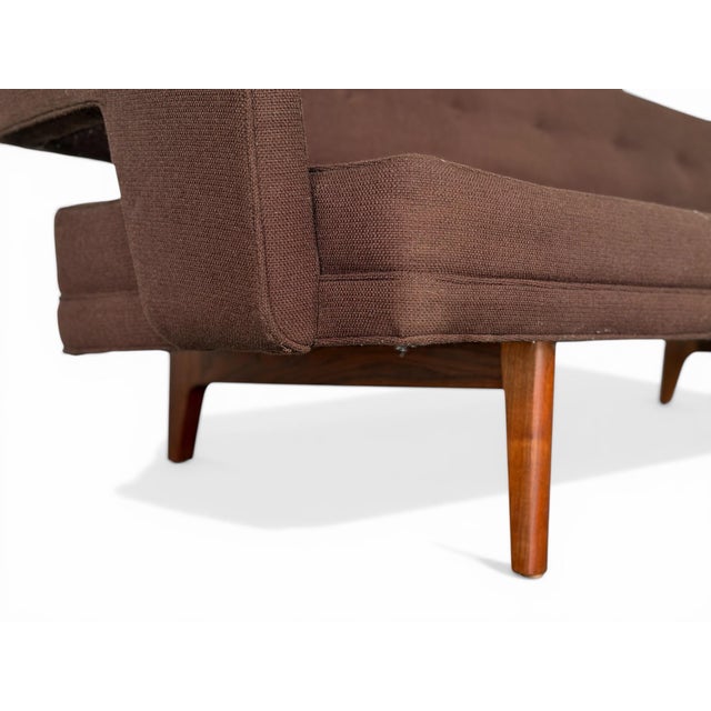 1950s Edward Wormley Sofa - Dunbar Model 486 - Walnut Bracket Back Mid Century Modern For Sale In Atlanta - Image 6 of 12