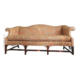Vintage Floral & Bird Sofa. Hickory Chair Brand| Grandmillennial Hollywood Regency Statement Piece For Sale