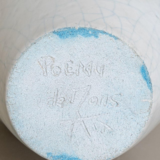 21st Century White Ceramic Vase by Poemu, France For Sale - Image 9 of 18