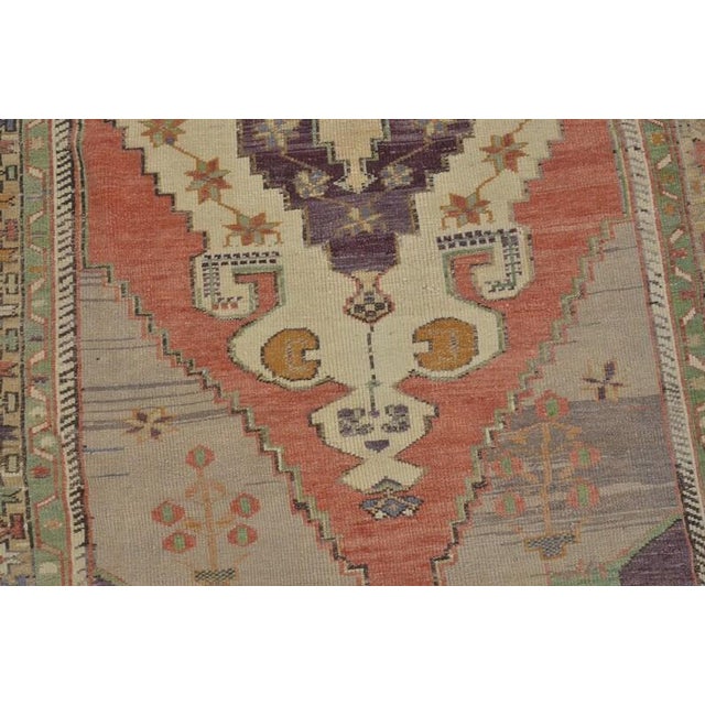 Oushak Vintage Area Carpet For Sale - Image 10 of 10