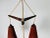 Midcentury Teak and Cord Shade Hanging Lamp by Temde, circa 1960 For Sale - Image 6 of 9
