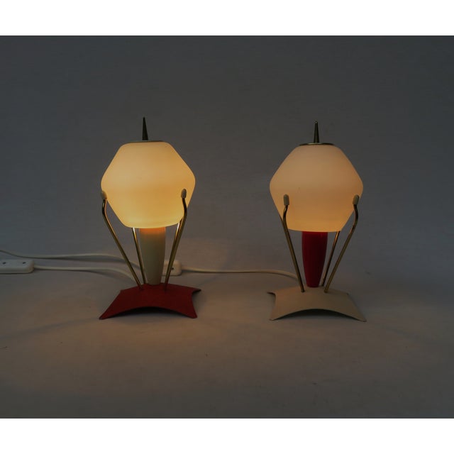 Rocket Bedside Lamps, 1950s, Set of 2 For Sale - Image 10 of 18