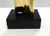 Bronze Late 20th Century Polished Bronzed Figural Sculpture on Black Acrylic Base For Sale - Image 8 of 8