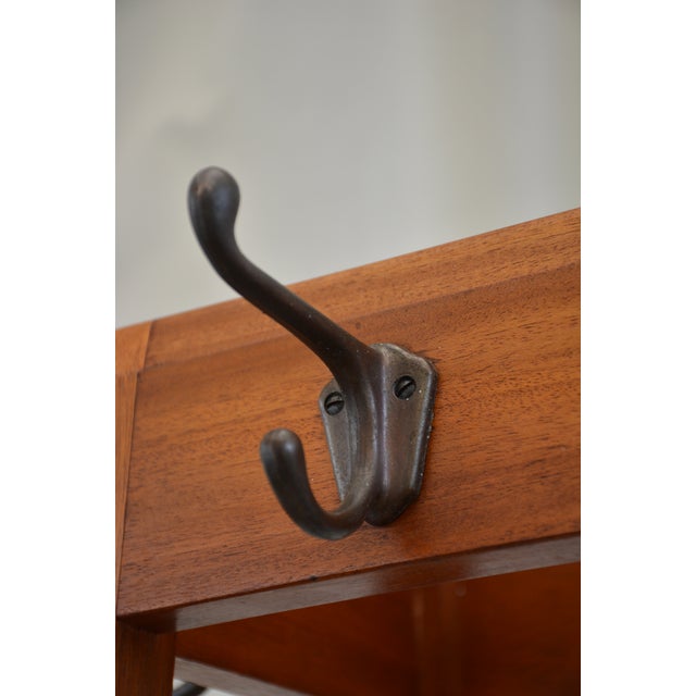 Mid-Century Modern Mahogany Coat Stand from G. W. Evans, England, 1962 For Sale - Image 13 of 18