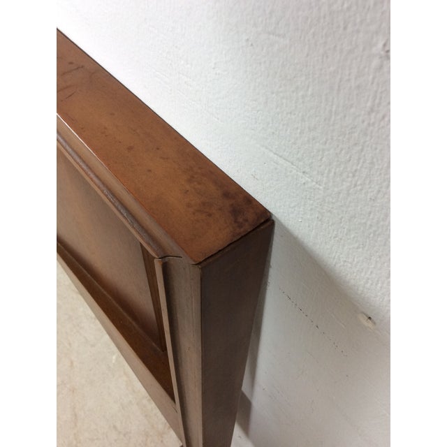 Mid Century Modern Headboard and Footboard With Beveled Detailing by Johnson Carper For Sale - Image 9 of 12