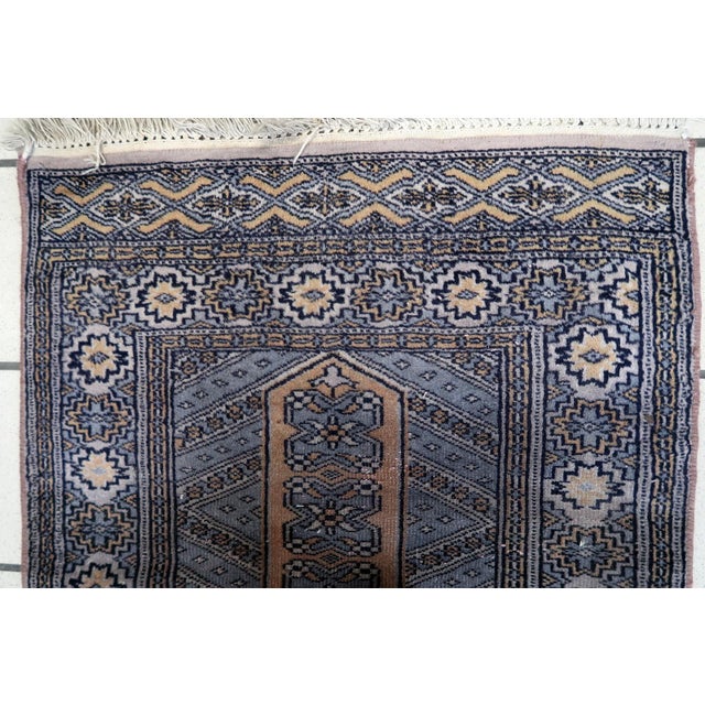 1950s, Handmade Vintage Uzbek Bukhara Rug 2' X 3.1' For Sale - Image 10 of 12