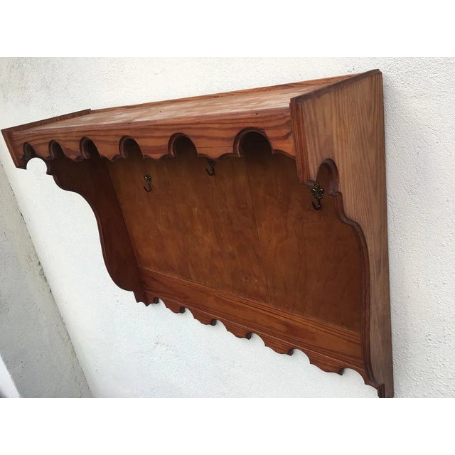 Brown Hanging Shelf, 1970s For Sale - Image 8 of 16