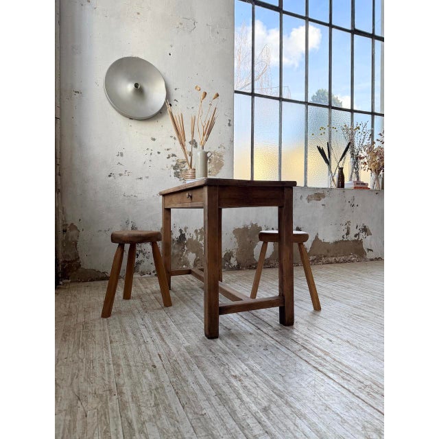 Oak Console Desk, 1950s For Sale - Image 14 of 18