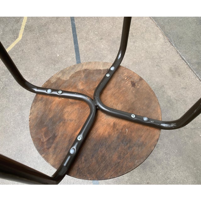 Vintage Industrial Workshop or Office Stool For Sale - Image 15 of 18