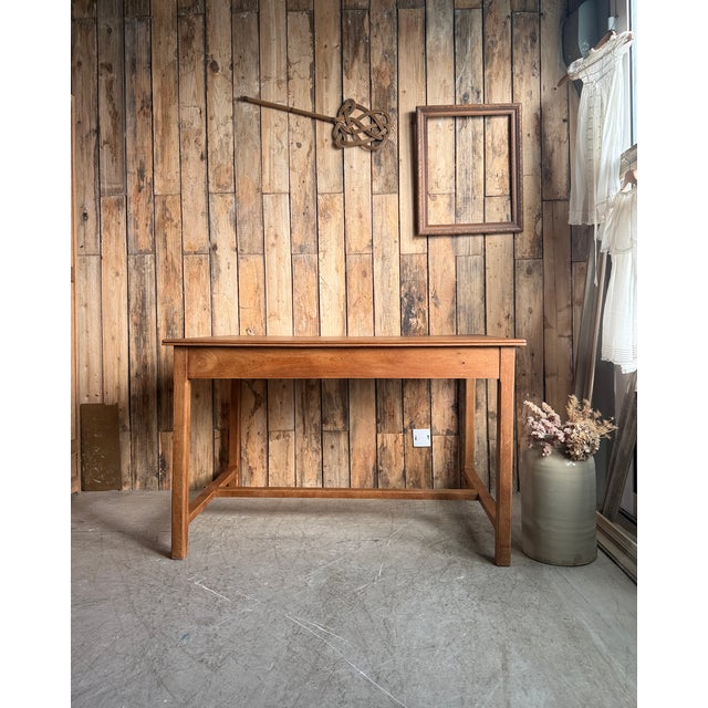 1950s Vintage Desk in Oak, 1950s For Sale - Image 5 of 14
