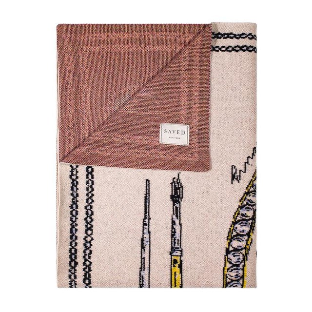 Fee Greening Painters Compass Cashmere Blanket, 51' X 71' Chairish