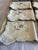 Vintage Ivory Cotton Napkins With Gray Floral Embroidery, Set of 8 For Sale - Image 4 of 8