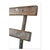 Garden Bench in Iron and Weathered Wood For Sale - Image 3 of 7