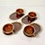 1980s Vintage Brutalist Boho Chic Arts & Crafts Lava Drip Ironstone Luncheon Sets - 8 Pieces For Sale - Image 9 of 15