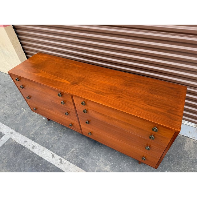 Beautiful 8 Drawer dresser designed by famed Swedish Designer Greta Grossman for Glenn of California from the early...