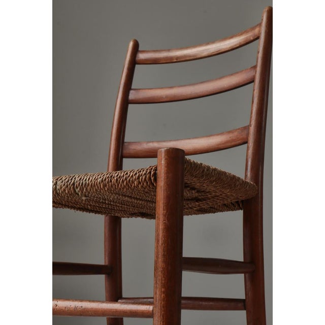 1930s Vintage Funkis Novo Chair in Beech and Seagrass by Arne Jacobsen for Fritz Hansen, 1935 For Sale - Image 5 of 16